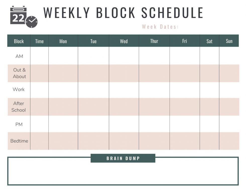 Time Blocking - Productivity Hack with Block Schedule Template